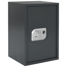 Berkfield Digital Safe with Lock Dark grey 35 x 31 x 50 cm Steel