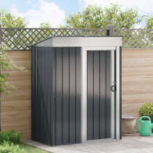 Berkfield Garden Sheds Anthracite 137 x 81 x 180 cm Metal