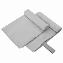 Berkfield Sports Towels 2 pcs Grey 50 x 30 cm Polyester and polyamide