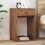Berkfield Bedside Table Brown 63 x 30 x 79 cm Solid Mahogany Wood 1