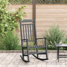 Berkfield Rocking Chair Black 84 x 65 x 114 cm Resin