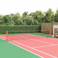 Berkfield Tennis Net Folding Black and Red 494.5 x 90 x 87 cm Polyester