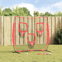 Berkfield Baseball Practice Net Black 214.5 x 89.5 x 181 cm Polyester