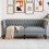 Berkfield Sofa Light Grey 182.5 x 74.5 x 74.5 cm Polyester 1