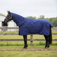 Berkfield Horse Blanket Full Navy Blue 105 cm Polyester