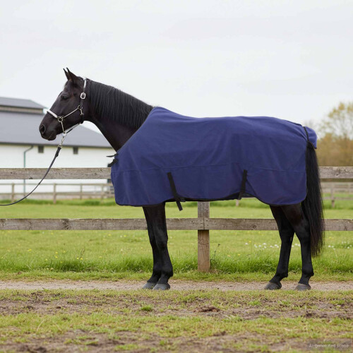 Berkfield Horse Blanket Navy Blue 145 cm Polyester