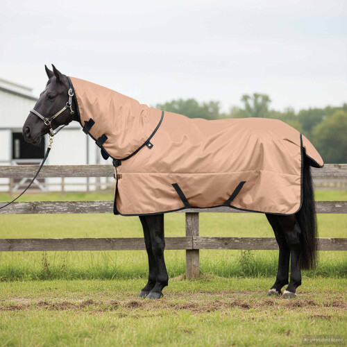 Berkfield Horse Blanket Cappuccino 75 cm Polyester