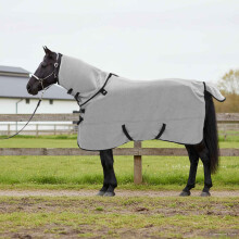 Berkfield Horse Blanket Full Light Grey and Pink 145 cm Polyester