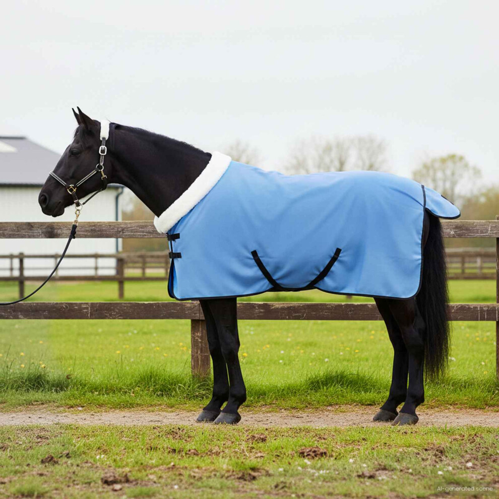 Photos - Climbing Gear Berkfield Horse Blanket Full Aqua 115 cm Polar fleece