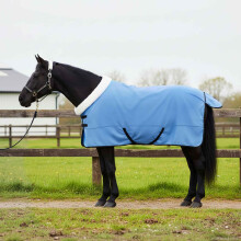 Berkfield Horse Blanket Full Aqua 155 cm Polar fleece