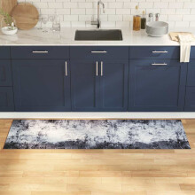 Berkfield Kitchen Rug Grey 180 x 60 cm Velvet