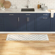 Berkfield Kitchen Rug White 150 x 45 cm Velvet