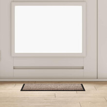Berkfield Door Mat Beige 60 x 40 x 1.2 cm Teddy Fabric