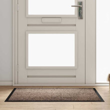 Berkfield Door Mat Beige 120 x 80 x 1.2 cm Teddy Fabric