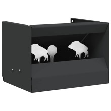 Berkfield Bullet Trap Box Black 29 x 22 x 20 cm Steel