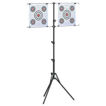Berkfield Target Stand Folding Black and White 82.5 x 51 x 150 cm Metal