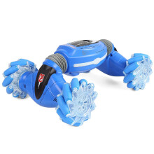 RC Stunt Car Gesture Sensing with LED Lights and Music, Double Sided 360 Flip OffRoad Toy for Kids