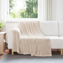 Berkfield Throw Blankets 6 pcs Beige 150 x 200 cm Fleece