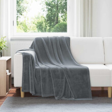 Berkfield Throw Blankets 6 pcs Dark Grey 150 x 200 cm Fleece