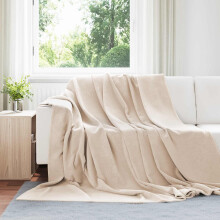 Berkfield Throw Blankets 6 pcs Beige 240 x 270 cm Fleece