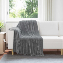Berkfield Throw Blankets 6 pcs Dark Grey 150 x 130 cm Fleece