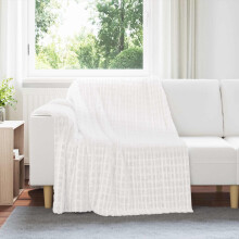 Berkfield Throw Blanket White 200 x 150 cm Fleece