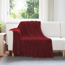 Berkfield Throw Blankets 6 pcs Bordeaux Red 150 x 200 cm Fleece