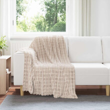 Berkfield Throw Blankets 6 pcs Beige 150 x 130 cm Fleece
