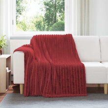 Berkfield Throw Blankets 6 pcs Bordeaux Red 200 x 150 cm Fleece