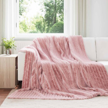 Berkfield Throw Blankets 6 pcs Pink 270 x 240 cm Fleece