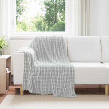 Berkfield Throw Blanket Grey 150 x 130 cm Fleece