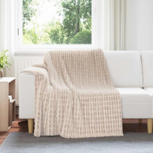 Berkfield Throw Blankets 6 pcs Beige 200 x 150 cm Fleece