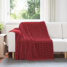 Berkfield Throw Blankets 6 pcs Bordeaux Red 200 x 150 cm Fleece