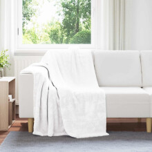 Berkfield Throw Blanket White 130 x 150 cm Fleece