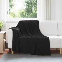 Berkfield Throw Blanket Black 200 x 150 cm Fleece