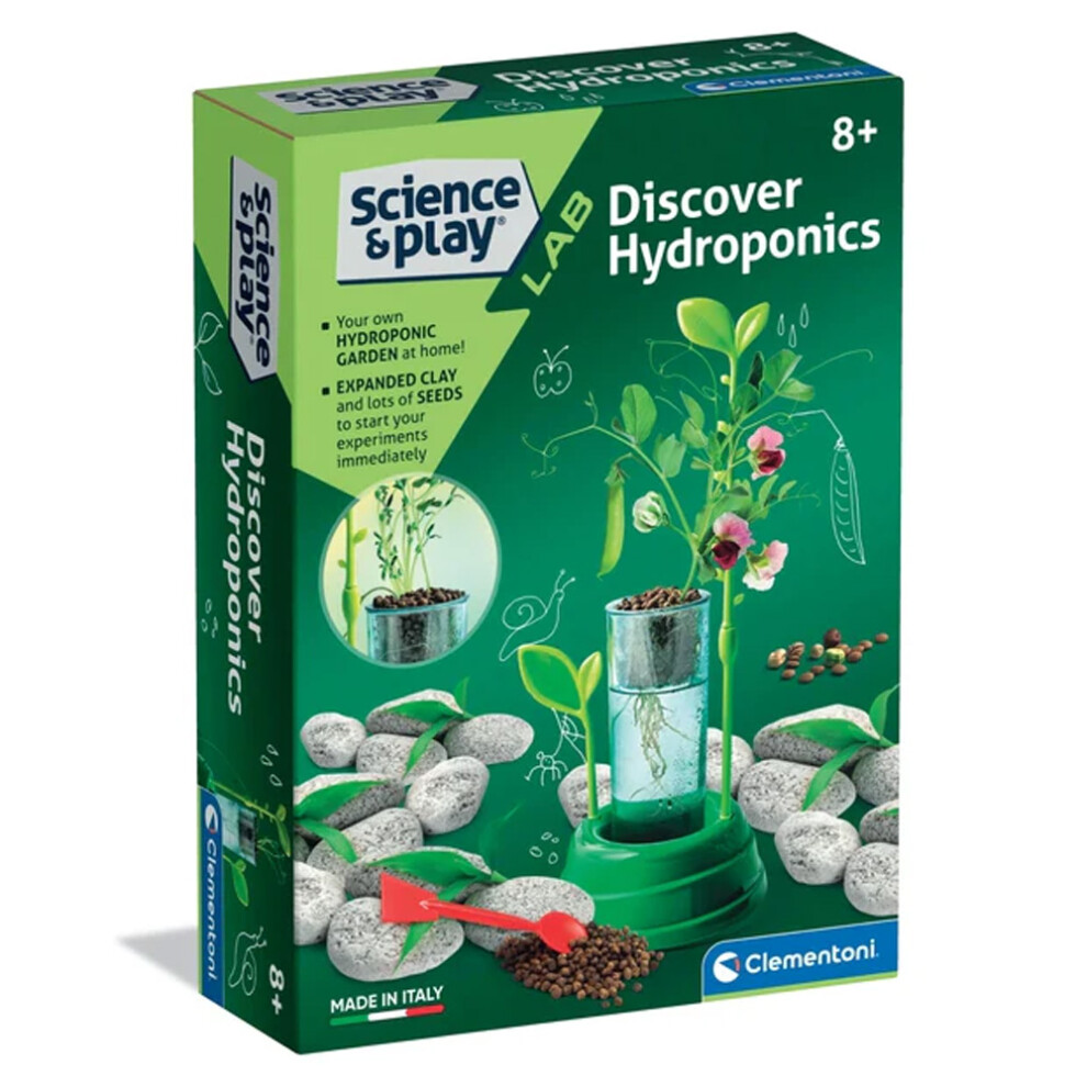 Clementoni Science & Play Lab: Discover Hydroponics Stem Set Age 8+