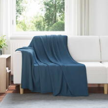 Berkfield Throw Blankets 6 pcs Navy Blue 200 x 150 cm Fleece