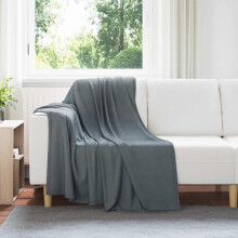 Berkfield Throw Blankets 6 pcs Dark Grey 170 x 130 cm Fleece