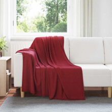 Berkfield Throw Blankets 24 pcs Bordeaux Red 170 x 130 cm Fleece