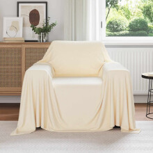 Berkfield Throw Blanket Cream 210 x 140 cm Fleece