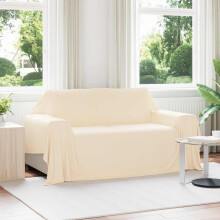 Berkfield Throw Blankets 6 pcs Cream 280 x 210 cm Fleece