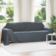 Berkfield Throw Blankets 6 pcs Dark Grey 350 x 270 cm Fleece