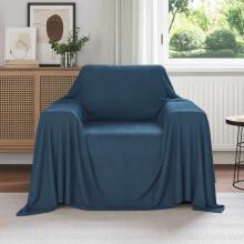 Berkfield Throw Blankets 6 pcs Navy Blue 210 x 140 cm Fleece