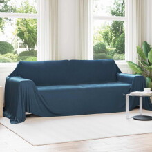 Berkfield Throw Blankets 6 pcs Navy Blue 350 x 270 cm Fleece