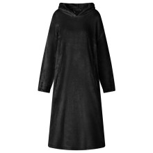 Berkfield Blanket Hoodie Black M Flannel
