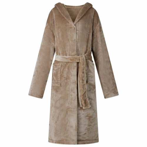 Berkfield Bathrobe Hoodie Camel S Flannel