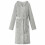 Berkfield Bathrobe Hoodie Grey L Flannel 1