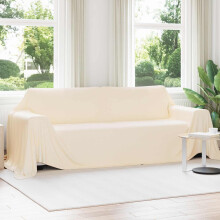 Berkfield Throw Blankets 6 pcs Cream 350 x 270 cm Fleece