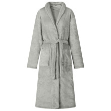 Berkfield Bathrobe without Hood Grey XXXL Flannel