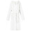 Berkfield Bathrobe Hoodie White M Flannel 1
